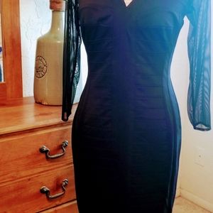 Tadashi Shoji Black Tape Dress